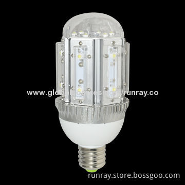 High-bright 18W E40 LED Corn Bulb, Epistar Chip, 85-265V AC Voltage, 2-year Warranty, CE and RoHS